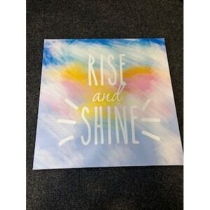 Rise and Shine Inspirational Canvas Wall Art Motivational Home Decor